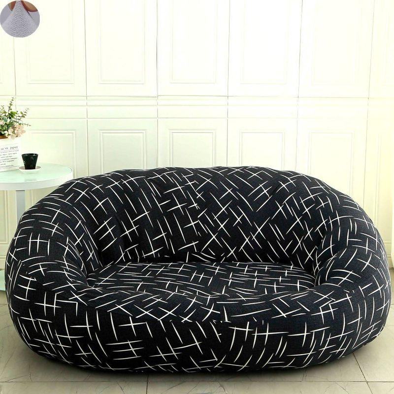 

2025 Круглогодичный Двойной Чехол для Дивана Всевключено Универсальная Защита Коврик для Ванной Круглый Чехол для Кресла-мешка Тканевый Чехол для Дивана в Форме Тыквы Make a wish Single Pumpkin Sofa Set Fit