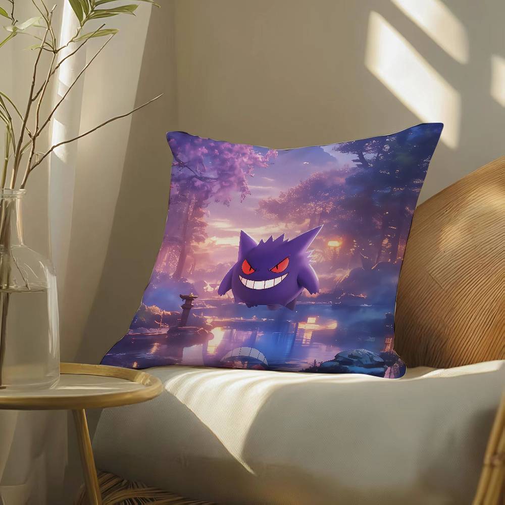 Pokemon Legendary Pokemon Anime Plush Pillow Cover Soft Short Plush Cushion Cover For Sofa Bedroom Home Decor Gift