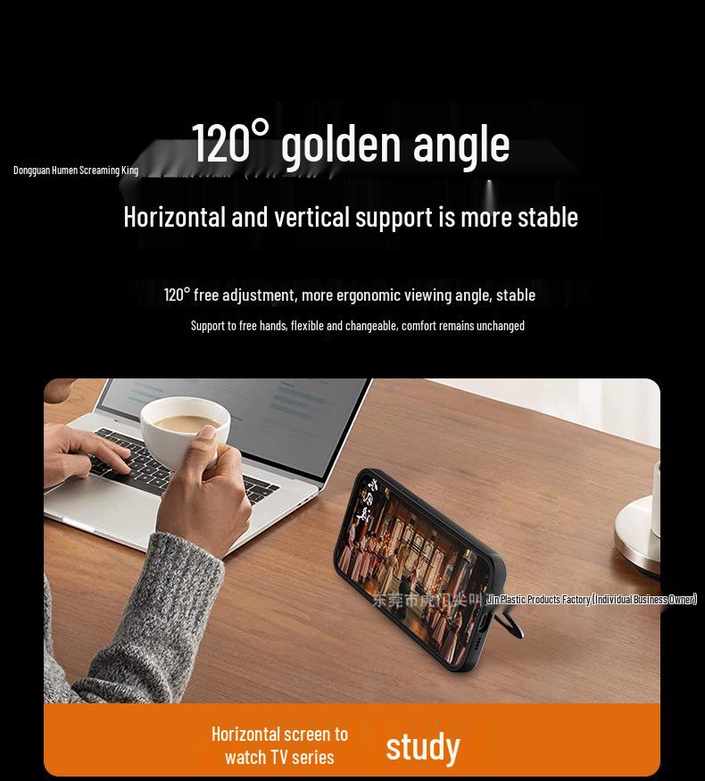 Apple 17Pro Rotating Stand Magsafe Frosted iPhone16 Case