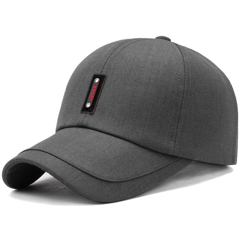 New Black Baseball Caps For Men Women Sunhat Solid Letter Sunscreen Cap Outdoor Fishing Running Hip Hop Baseball Hats Casquette
