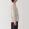 MUJI Washable Wool Size Size Small Men's Mid-Gauge V-Neck Cardigan, Oatmeal, AA0PHA4A, Men's