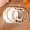 Zodiac Bamboo Weaving DIY Magnet Base Kit: Wooden Frame & Cultural Craft Gift