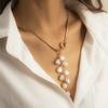 Neue Goldfarbe Mehrere Stile Halskette Für Frauen Boho Trendig Mehrschichtig Imitation Perle Quaste Anhänger Halsketten Schmuck Geschenke