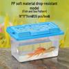 Clear Plastic Fish Tank with Sunning Platform - Available in Large, Medium, Small; Perfect for Goldfish or Turtles.