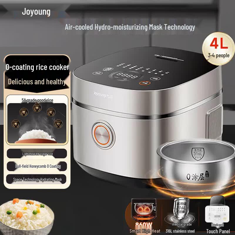 Joyoung 40N2 4L 0-Coating 316L Stainless Steel Electric Rice Cooker CN plug (adapter included)