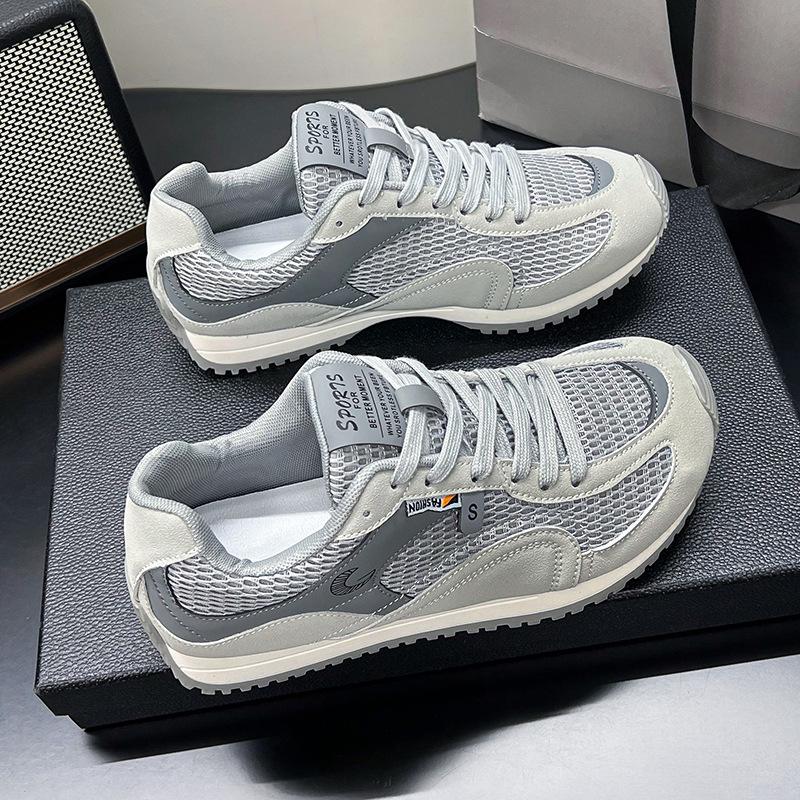 Korean Version of Fashionable Versatile Soft-soled Breathable Casual Sports Shoes for Women's Summer 2025 New Splicing Cotton Forrest Gump Shoes