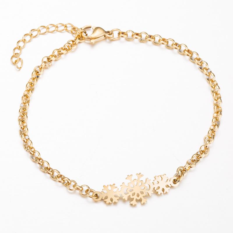 Damen Europäische und Amerikanische Mode Schneeflocken Armbänder - Perfekt für Weihnachts- und Neujahrsgeschenke