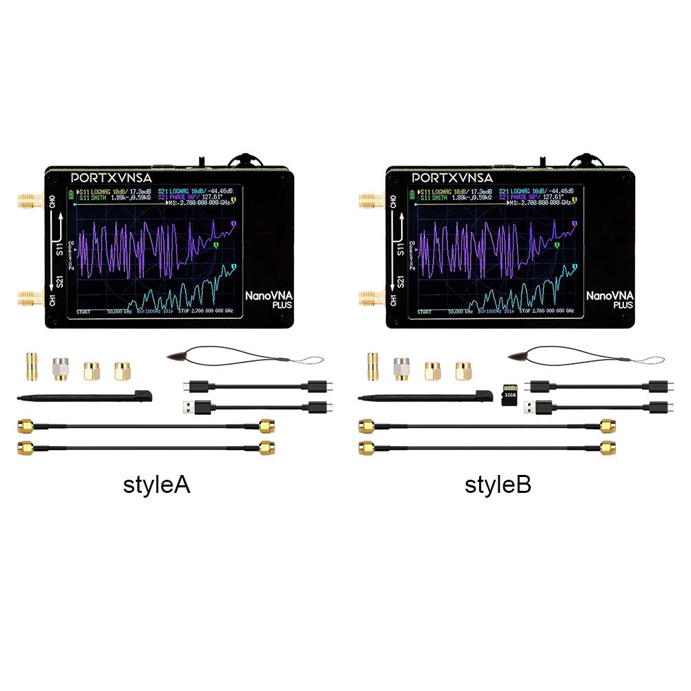 50Khz-2.7Ghz Vector Network Analyzer MF VHF UHF Nanovna Plus Antenna Analyzer Network Antenna Analyzer Measuring Reflection Tool