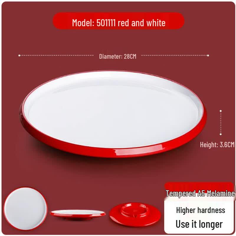 SheCi Melamine Round Serving Plate