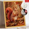 Pearl painting kit DIY cute squirrel and nuts home decoration painting