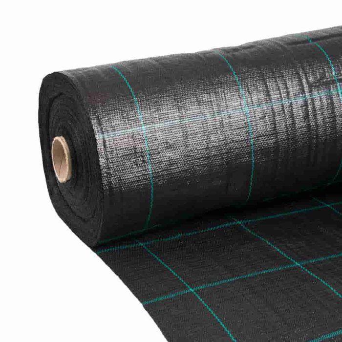 Toile de Paillage 100g/m², 1,5m x 100m – Anti Mauvaise Herbe, Film de Paillage Professionnel