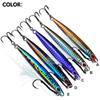 3D Fast Drawing Sea Fishing Lure with Hook Boat Fishing for Drifting Mackerel Hook, Long Throw Speed Sinking Iron Plate Fishing Gear