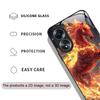 Stylish Chinese-Style Red Horse Print Tempered Glass Phone Case for OPPO Realme 14 13 12 11 10 Pro Plus GT Neo 3 2 X7 Pro Cover