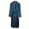 80s 90s With Liner Long Sleeve Long Coat 12 Green System Women Used
