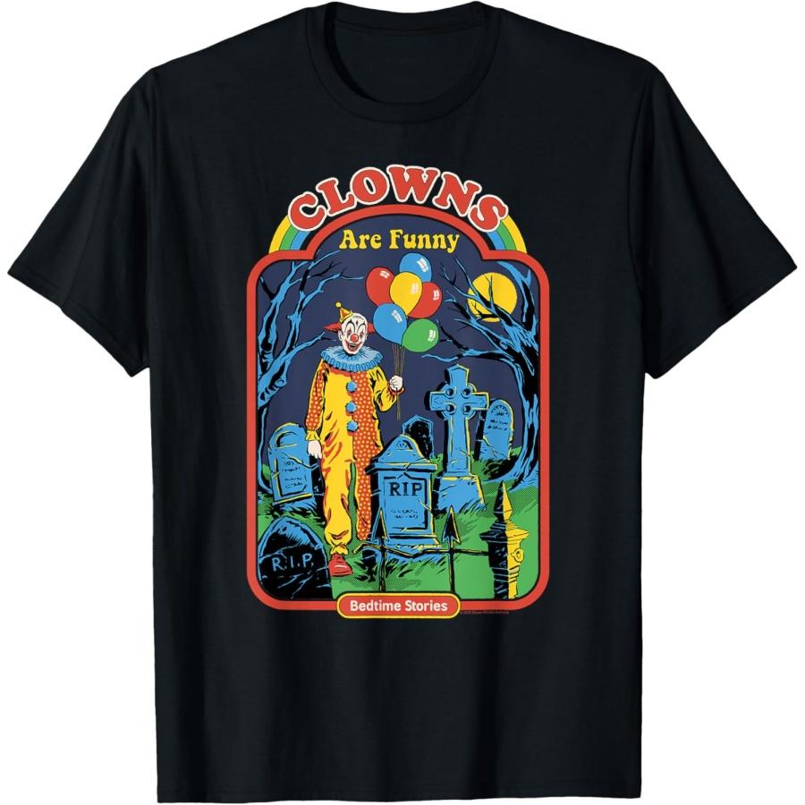 Клоуны Смешные Кладбище Ретро Черный Юмор Футболка S
