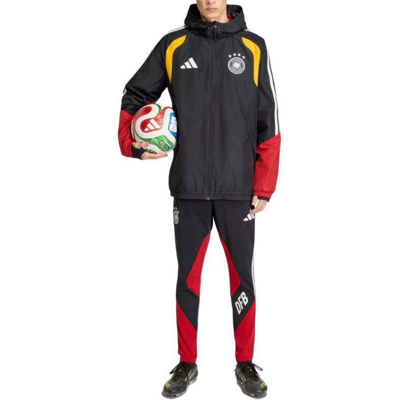 Adidas Logo Striped Zip-Up Hooded Long Sleeve Jacket Men jackets KB4489