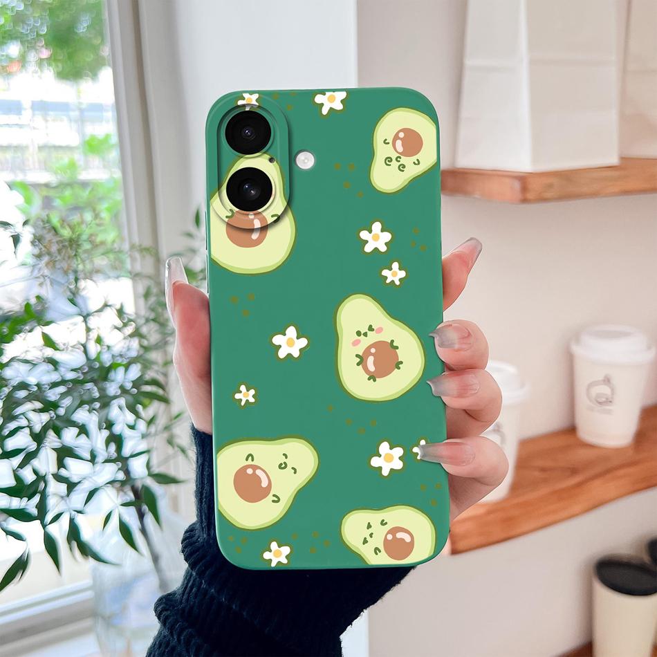 For iPhone 17 Pro Max / iPhone Air Phone Case Lovely Cartoon Liquid Silicone Full Coverage Anti Drop Bumper For iPhone17 Fundas