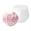 Flower Embossing Silicone Candle Molds Food Grade Silicone Baking Mould for Resin Casting Making Candle Soap Chocolate