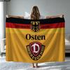 SG Dynamo Dresden Print Flannel Blanket High Quality Warm Comfortable Cover for All Seasons Perfect for Gifts Home Decor