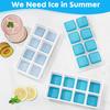 Silicone Ice Cube Trays,Square Big Silicone Ice Cube Moulds Set for Freezer Container,Reusable BPA Free Ice Cube Molds Maker for Whiskey