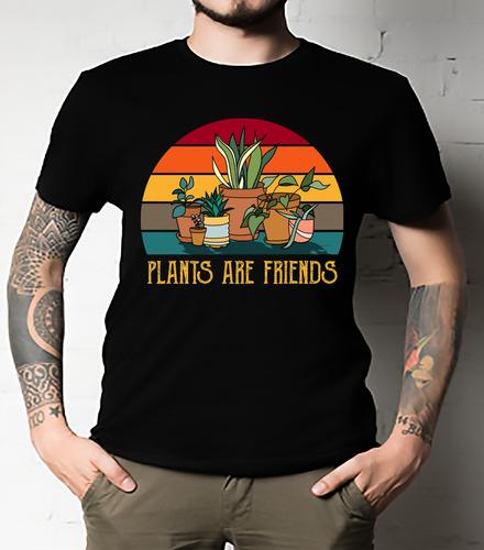 Gardening Plant Are Friends Retro T-shirt Essential Shirt UNISEX ALL SIZE