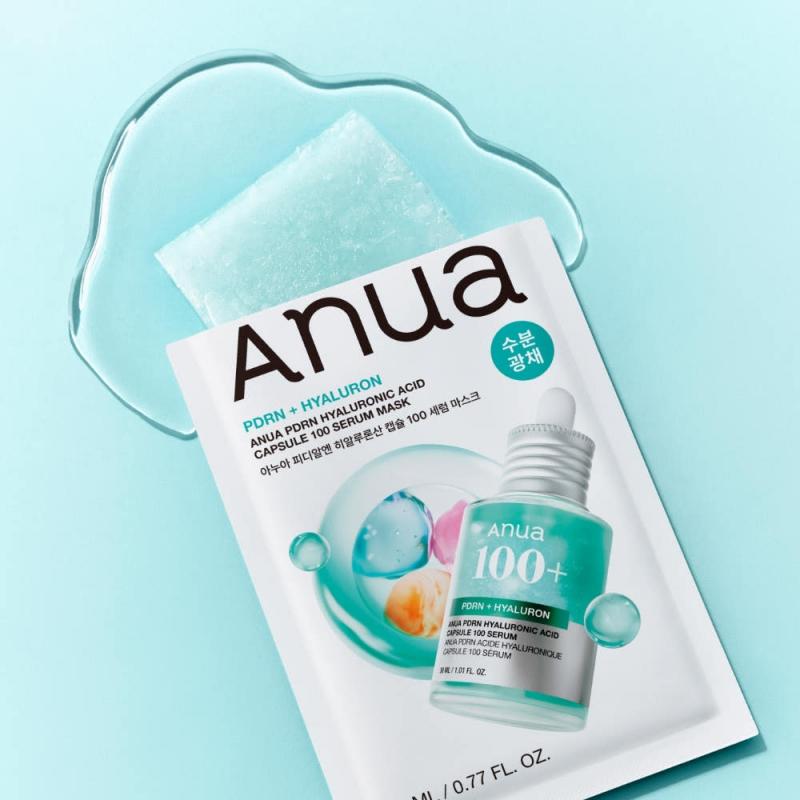 Anua PDRN Hyaluronic Acid Capsule 100 Serum Mask 23mlX10EA