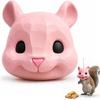 1Pcs Funny Animal Face Hanging Feeder Squirrel Head Feeder Food Container Wide Opening For Trees And Deck