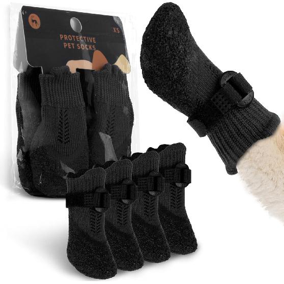 Dog Socks to Prevent Licking Paws,Anti-Slip Socks for Senior Dogs Indoor Hardwood Floors,Summer Dog Paw Protectors for Dogs Hot Pavement XS