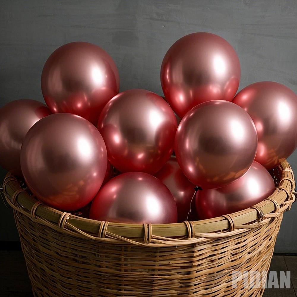 5-18inch Chromium Metal Balloons Happy Birthday Party Decorations Wedding Birthday Party Inflatable Air Balloons for Kids Gift