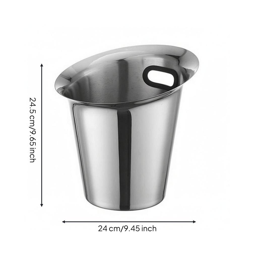 5 L Ice Pail Thickened Stainless Steel Food-Grade