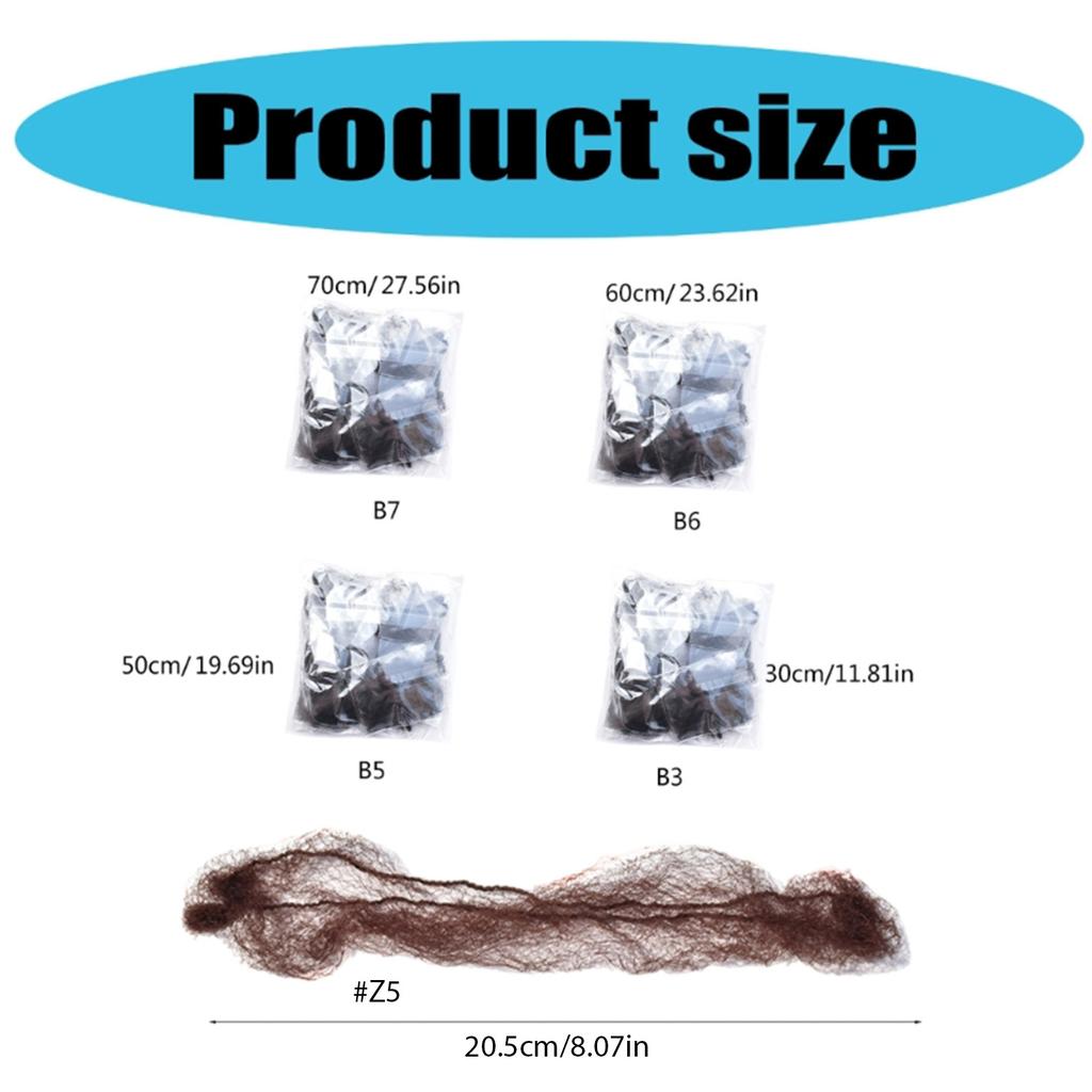 10/20pcs Invisible Nylon Hair Nets Soft Elastic Lines Hair Net Ballet Dance Snoods for Food Service Workers