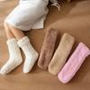 Anti Slip Winter Thermal Socks Thickened Warm Home Soft Plus Velvet Sleeping Floor Slipper Sock Birthday Gift Idea for Women Men