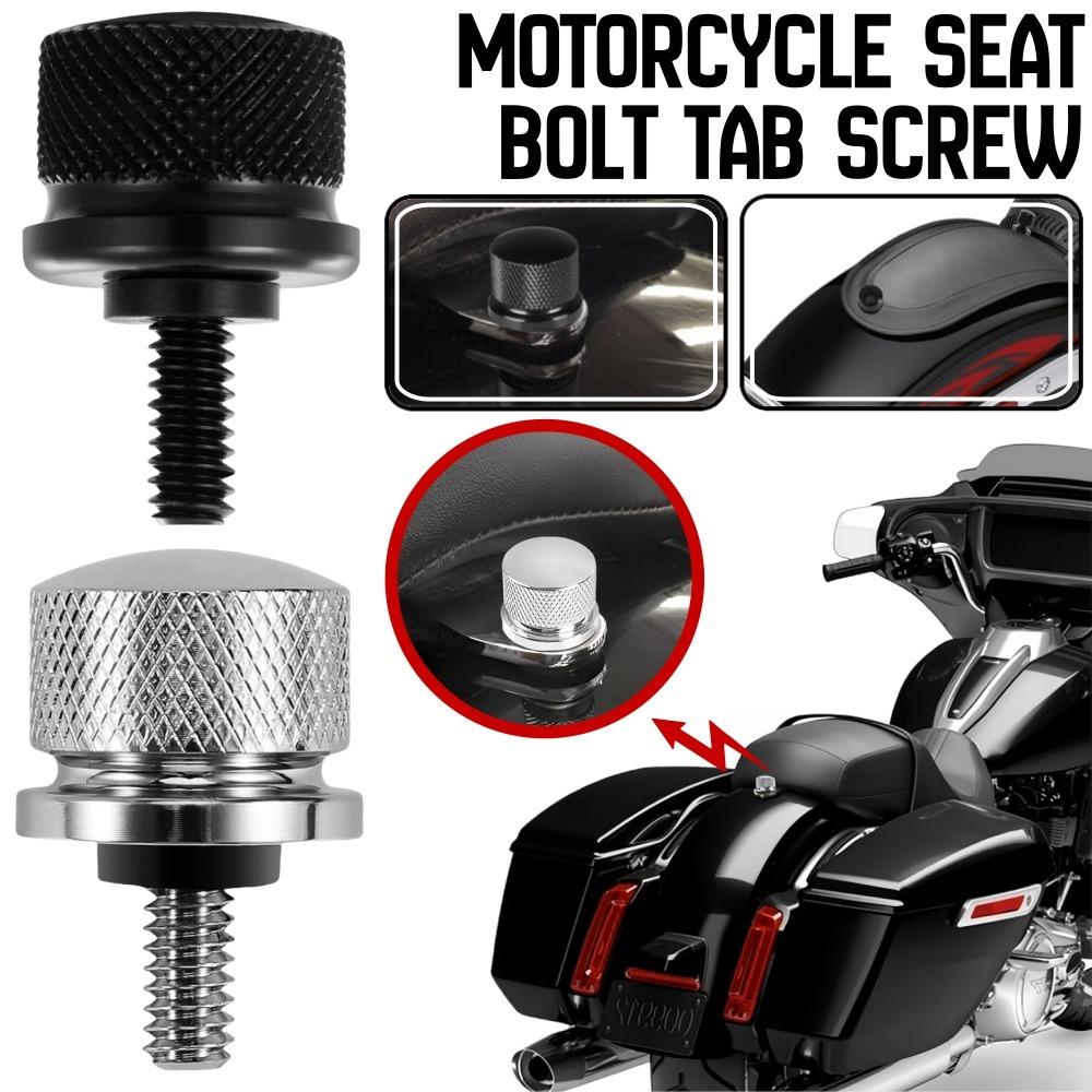 Motorcycle Seat Bolt Tab Screw universal Motorcycle Accessories Motorcycle Rear Fender Quick Mount Screw Knob Cover For Harley