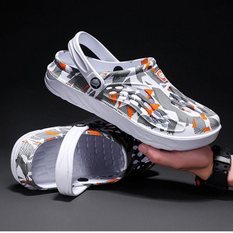 Men's 2-in-1 Clogs & Sandals Breathable Holey Design Lightweight Beach/Pool Shoes Big Size 49 Outdoor/Casual Summer Footwear