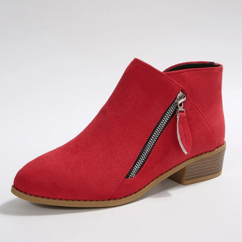New Style Shoes: Large-sized Double Zipper Thick-heeled Women's Boots, Outerwear Boots for Women