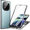 Case for Xiaomi Redmi Note 14 Pro+ 5G, Magnetic Dual Glass, Silver