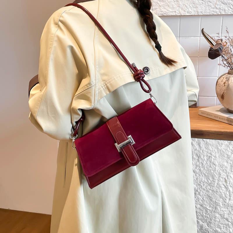 Fashion Minimalist Pu Shoulder Bag For Women Street Style Small Crossbody Purse