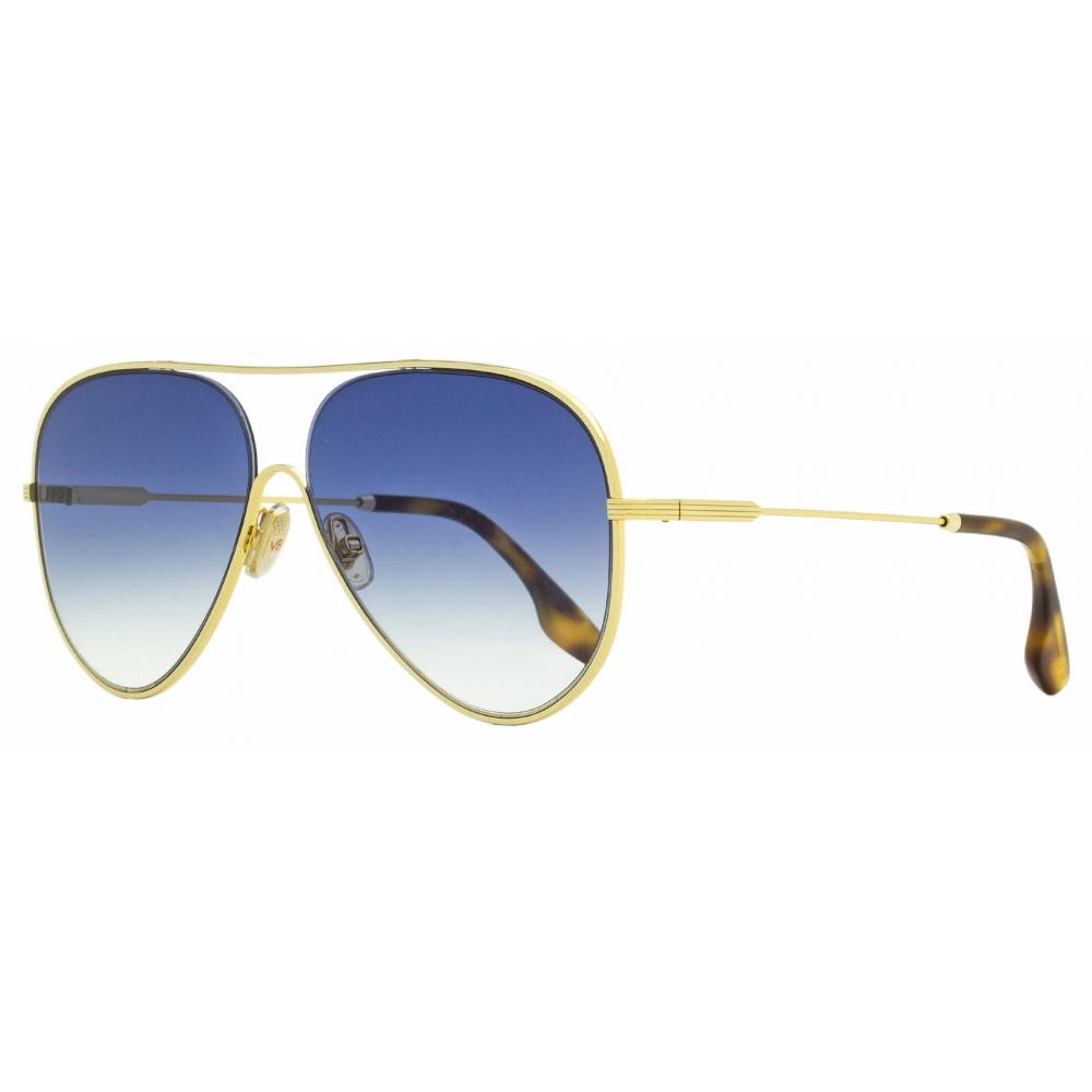 

Victoria Beckham Women s Aviator Sunglasses VB133S 706 Gold Havana 61mm