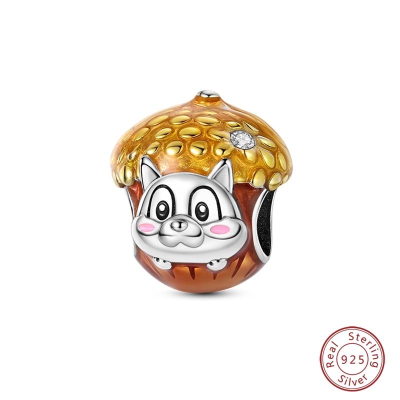 100% Copper Cat Elephant Capybara Bear Swan Easter Egg Love Charms Beads Fit 3Mm Original Bracelets Diy Jewelry