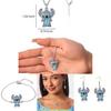 Lilo Stitch Modeschmuck Legierungskette mit Strasssteinen für Gelegenheitsgeschenk