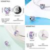 Copper Craft Plum Blossoms Azaleas Sunflowers Cherry Blossoms Sparkling Zircon Beads Charms Birthday Diy Exquisite Jewelry