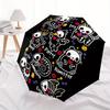 1pc Pet Animal Skull Cute Automatic Open/close, Heavy-Duty Iron Frame & 8-Rib Structure, Compact Folding Umbrella for Women/Men, All-Season Travel, Ha