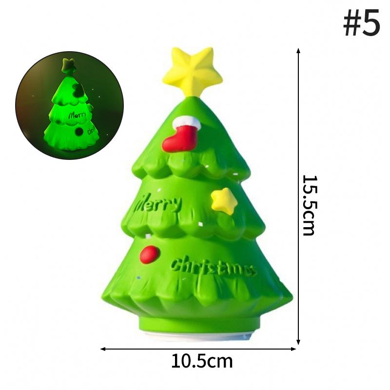 Glowing Christmas Tree Tabletop Ornaments Led Christmas Tree Windows Display Decor Festival Atmosphere Led Night Lights Gift