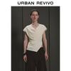 UR Women's Pleated Cowl Neck T-shirt