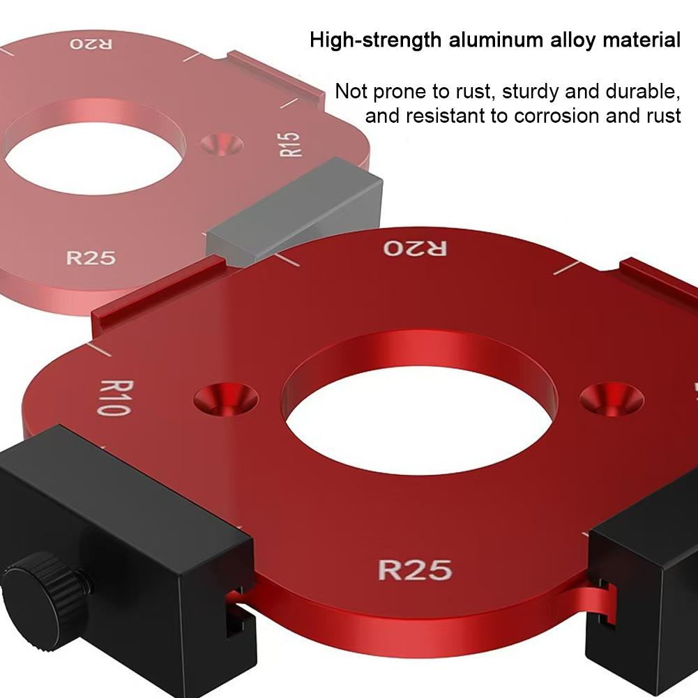 Woodworking Router Arcs Angle Positioning Template Corner Radius Routers R10-R50 Radius Jig Wood Milling Cutter Round R-corner