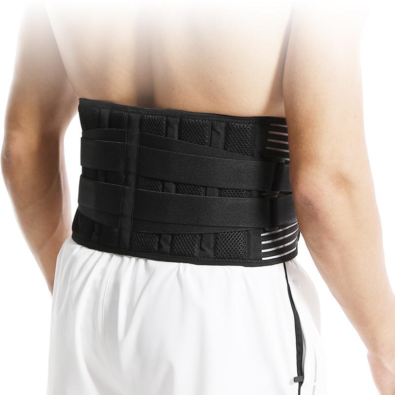 The Fixed Waist Support Belt with Waist Pad Is A Four Season Men's Double Layer Fitness Waist Support Belt