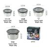304 Stainless Steel Food Storage & Lunch Box Set