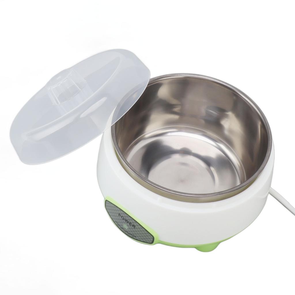 Kompakt Yoghurt Maker Machine Rustfritt stål Beholder Yoghurt Maker for hjemmelaget DIY Yoghurt Grønn