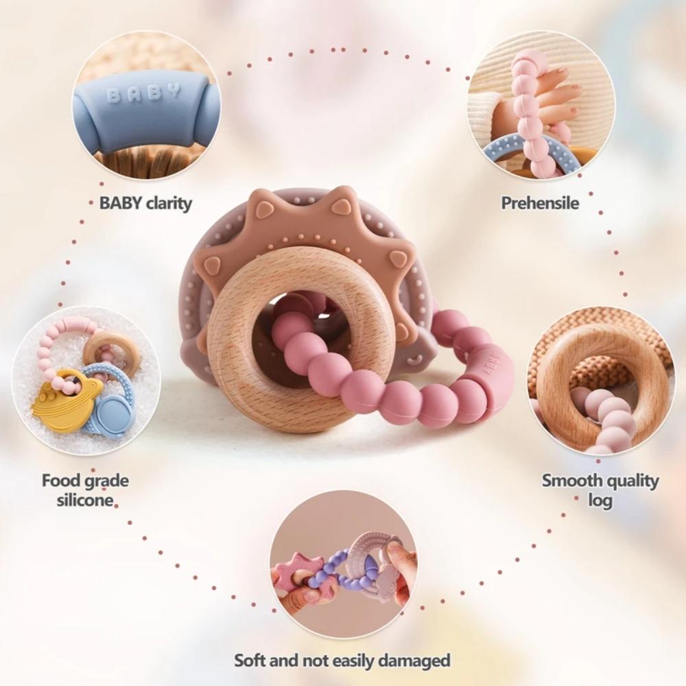 Baby Silicone Bracelet Teether Toys BPA Free Silicone Celestial Nursing Teething Toys Food Grade Silicone Newborn Toys Gift