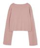 MMIC (Women) Lo-Fi Long Sleeve Strong Twist Cotton Single Knit_Dusty Pink